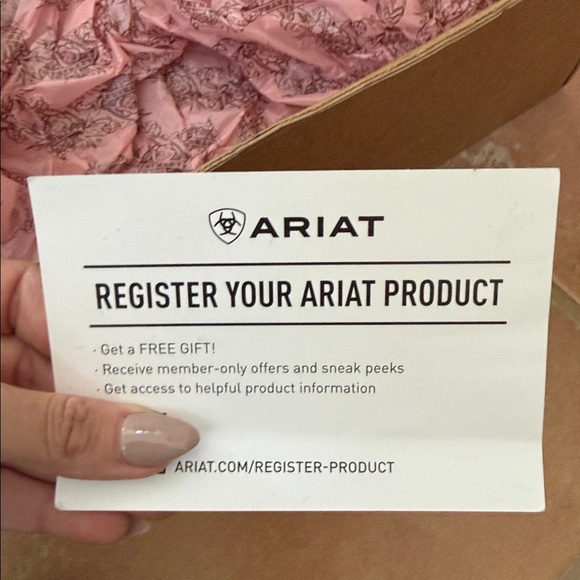 Ariat Women's Heeled Boots - Brown and Pink Embroidery - Picture 12 of 13